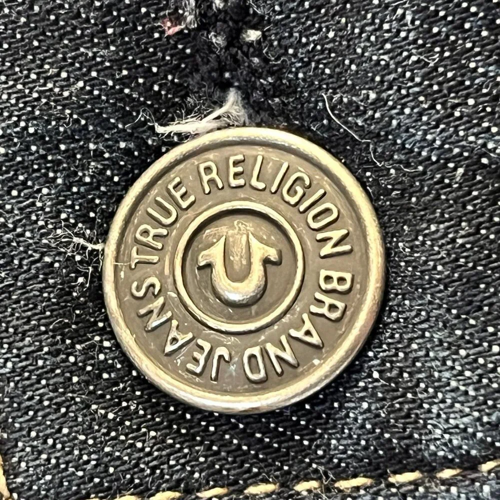 True Religion Ricky Relaxed Straight Relax Droit Jeans Men's Sz. 34- Made in USA